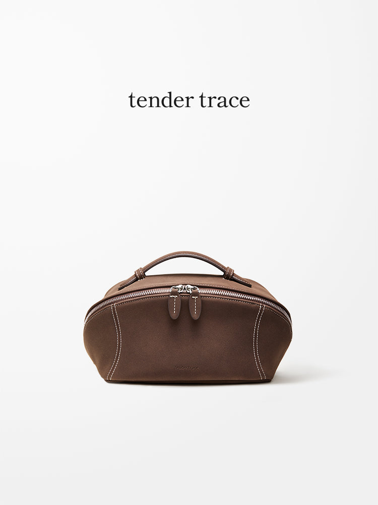 Soft Shell Cosmetic Bag - Chestnut Black