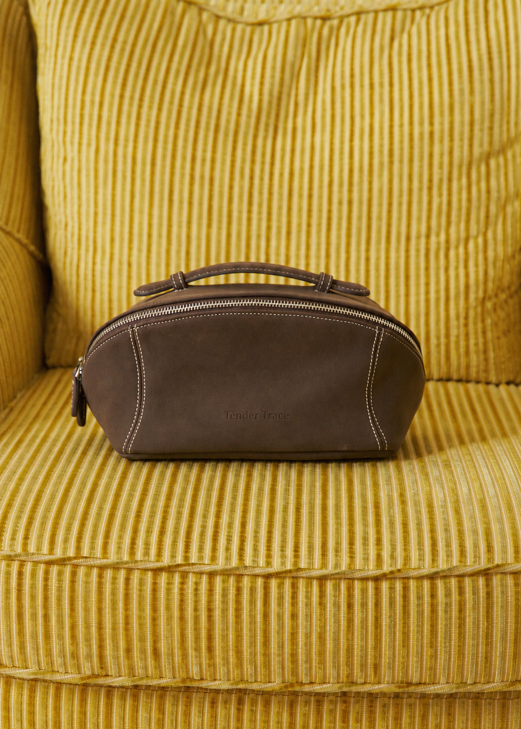 Soft Shell Cosmetic Bag - Chestnut Black