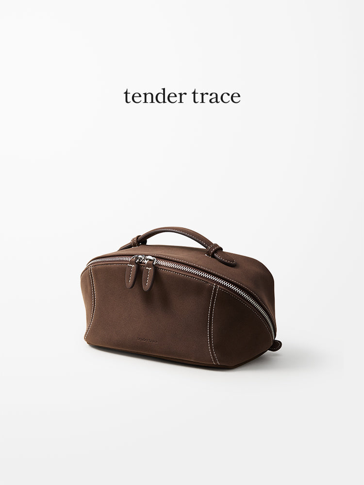 Soft Shell Cosmetic Bag - Chestnut Black