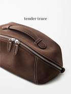 Soft Shell Cosmetic Bag - Chestnut Black