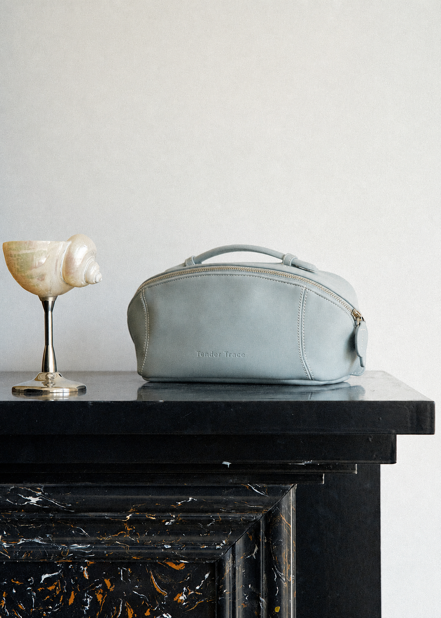 Tender Trace cosmetic bag detail