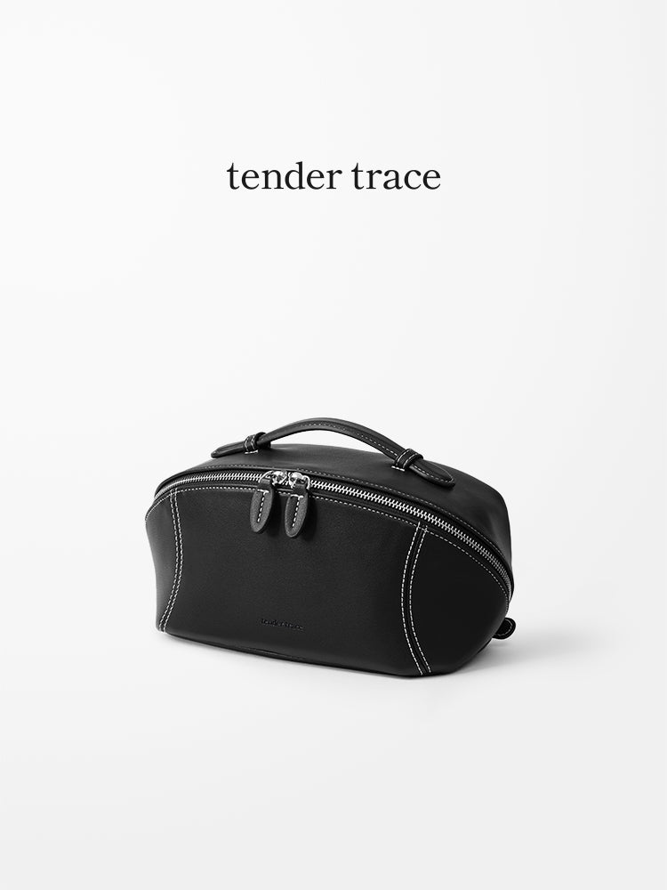 Hard Shell Cosmetic Bag - Black