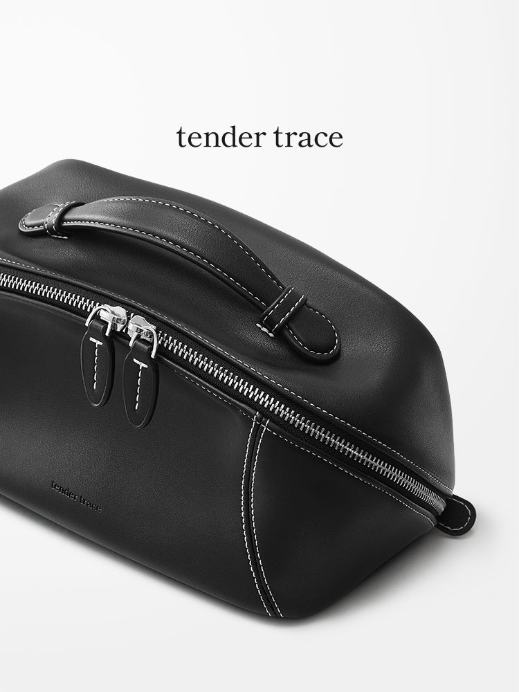 Hard Shell Cosmetic Bag - Black