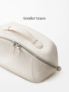 Hard Shell Cosmetic Bag - Eggshell White